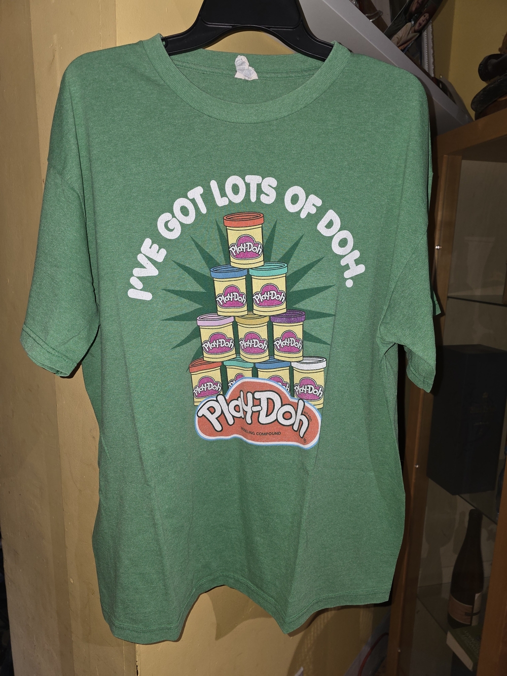 Men's Green Short-Sleeve Graphic Tee